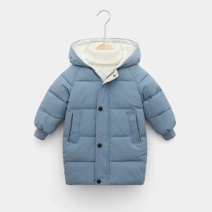 Coats kids Winter Children Fashion Down cotton Jacket coat Girl Hooded Thicken infant snowsuit Boy Warm Baby clothing overalls Clothes