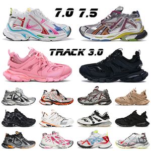 Designer Tracks Runners Casual Shoes Luxus Frauen Männer Paris Track 7.0 7.5 3.0 Sneaker übertragen Sinn Triple Burgundy Tracks Jogging Wanderläufer Herren Trainer 7