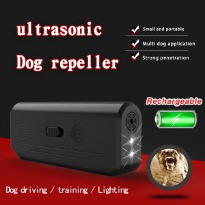 Koruyucular Pet Köpek Krederi Anti Barking Stop USB Şarj Kabuğu Eğitim Cihazı Eğitmeni LED Ultrasonik Anti -Barking Ultrasonik Evcil Evcil Hayvan Eğitmeni