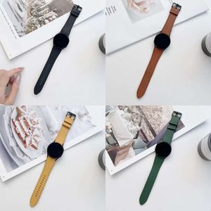 Colors 7 Leather Smart Straps Watch Band Strap 20 22 MM Genuine Straps for Samsung Galaxy Watches 4 Replace es