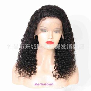 Lace front wig curly13 * 4 lace human hair curly headband Pre tucked