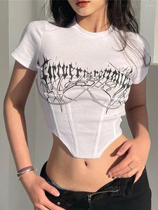 Koszulki damskie na Instagramie nieregularnie odchudzającego koszulkę z paskiem rybackim