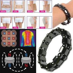 Strängar 2021 Nya modesmycken Twisted Magnet Health Slim Bead String smycken Biomagnetiska charmarmband för män och kvinnor