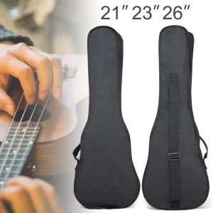 Taschen 21 23 26 Zoll Ukulele Gig Bag Hülle wasserdichtes Oxford Stoff Weiche Konzertbeutel Schwarz tragbarer Einzelschulter Ukelele Rucksack