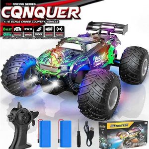 Electric/RC Car Remote Control Car 20KM/H High Speed RC Car Radio Controled 2WD Off Road Trucks Drift Vehicle Auto Toys for Children Kids Gifts T240422