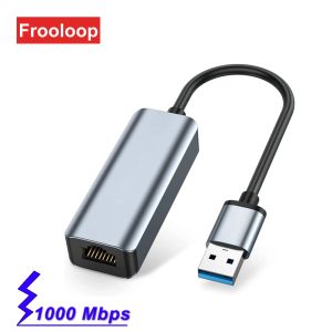 Hubs USB C Ethernet Hub 1000 Mbps LAN Adapter Typec Usba till RJ45 Docking Station Internet Splitter Network Card för Laptop PC iPad