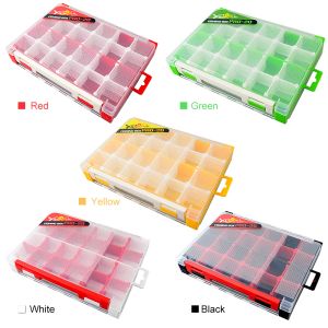 Accessories Double Sided Fishing Tackle Box Storage Trays with Removable Dividers Fly Fishing Lures Hooks Organizer Box Case Tool Box