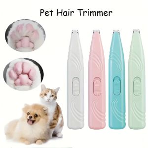 Clippers 1pc Elektrische Haustier Clippers Katzen Hunde Fuß Haar Trimmer USB -Ladekarten Haar Clipper Rasierer Pflegemaschine Haustiere Produkte Produkte