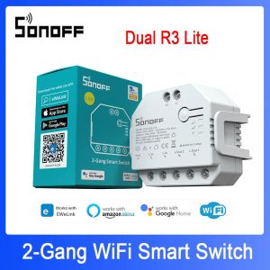 Controllo Sonoff Dual R3 Lite Mini WiFi Smart Switch Smart Home Modulo Dual Relay Gang 2 Gang tramite Ewelink Alexa Google Home