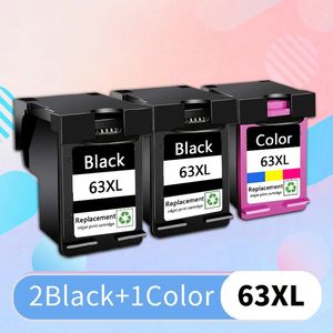 63XL Remanufactured for HP 63 XL Refilled Ink Cartridge for HP OfficeJet 3830 3831 3832 3833 3834 4650 4652 4654 4655 Printer 240420