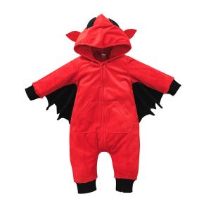 Jednoczęściowe Halloween Baby Girls Ubranie nietoperz cosplay kostium dla dzieci festiwal dzieci dzieci giirls ubranie z długim rękawem