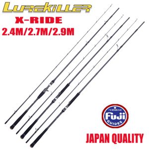 Tillbehör LureKiller Ny ankomst Japan Full Fuji High Carbon 2.4/2.7/2.9m Spin Fish Rod Japan Quality Sea Bass Ligth Shore Jigging Rod