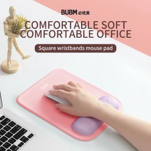 bubm square wrist mouse pad office mouse mouse pad濃厚nonslipソフトサポートデザイン