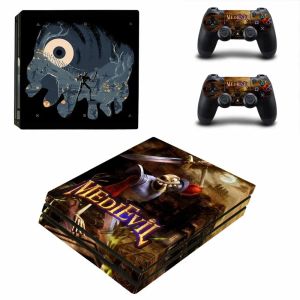 Stickers Game Medievil PS4 Pro Skin Sticker For Sony PlayStation 4 Console and Controllers PS4 Pro Skin Stickers Decal