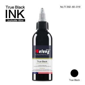 Bläck solong 60 ml/120 ml tatuering bläck True Black Professional Safe Permanent för tatuering Gun Body Art Eyeliner Lip Foder Tattoo Pigment Pigment