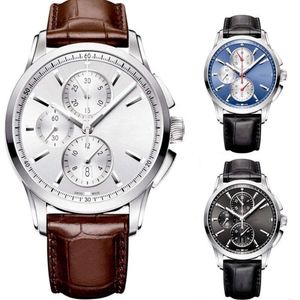 2021 Men's Leisure Round 6-pin Quartz Multifunctional Watch