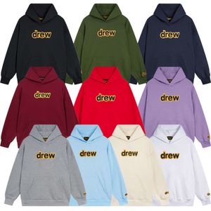 American DREW Biber Same Letter Printed Men S And Women Loose Casual Hooded Hoodie Fashion Brand