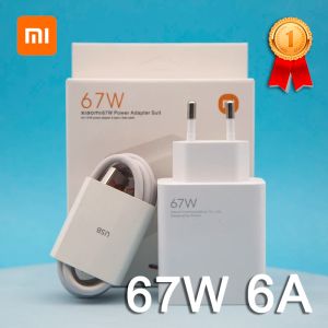 Chargers 67W Xiaomi Turbo Charger Original EU Fast Charge Power Adapter For Mi 11 Pro Mix Fold Poco X3 GT X4 Pro 5G Redmi Note 11 Pro