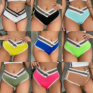 Women's Shorts 030 # Low Waist Letter High Elastic Plus Size Stretch Sexy Yoga Pants Casual Home Sports