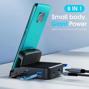 Hubs Type C HUB Docking Station For Samsung S20 S10 Dex Pad Station USB C To HDMIcompatible Dock Power Adapter For Huawei P30