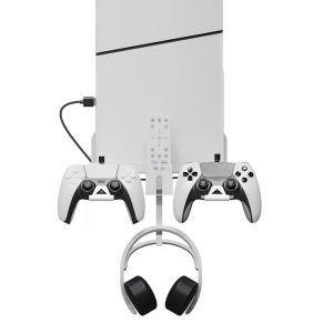 Stands Wall Mount Space Saving Stand Holder Hook Gamepad Headset Bracket Stable Metal for PS5 Slim Game Console/Headset/Controller