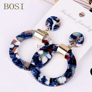 Dangle Chandelier Acrylic Earrings For Women Boho 2022Acetate Dangle Drop Earrings Fashion Big Bohemian Accessories Geometric Luxury Trendy Face d240323