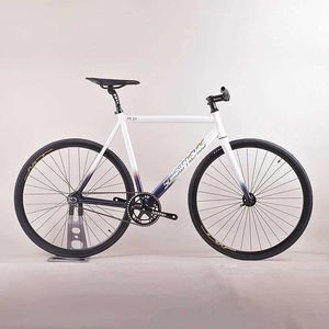 Bike Bike a attrezzatura fissa tela in lega in lega in alluminio in alluminio a velocità singola corse in bicicletta per bicicletta giornaliera di pendolarismo a buon mercato Y240423