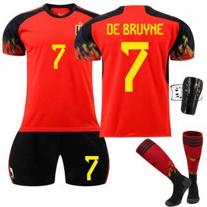 Set/tracce turisci da uomo 2223 Belgio 7 Debroune Star 9 Lukaku Shirt 2022 Mondiale Coppa