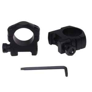 SCOPES 25,4 mm Scope Ring Mount 4 Bolts Picatinny Rail Base Scope Mount Rifle Flashlight Mount Adapter Hunting Accessories