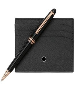 Luxo MSK163 Classic Black Resin Rollerball Ballpoin canetas canetas com número de série Escola de papelaria Office4303484