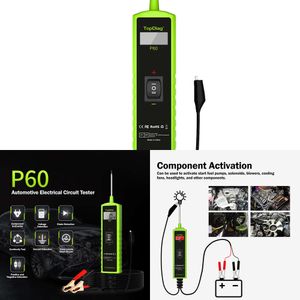 New New Topdiag DC 6-30v P60 Car Electrical System Automotive Power Circuit Probe Battery Tester Auto Diagnostic Tool