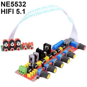 مكبر للصوت NE5532 HIFI 5.1 لوحة اللوحة Preamplifier لوحة التحكم في مستوى الصوت لـ 5.1 Amplifier Board AC15V015V الشحن المجاني 12003207