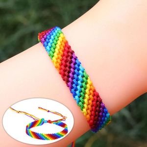 Link braccialetti 1pc unisex Rainbow coppia bracciale per uomini donne LGBT Lesbian Gay Pride Friends Lovers Americali Regali di gioielli di moda fatti a mano