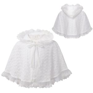 Mäntel Babymädchen Sticker Boleros formelle Spitze Hochzeitsfeier Umgangsmantel Baby Mädchen Prinzessin Taufe Taufe Cape Toddler Oberbekleidung