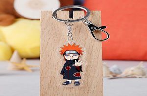 漫画アニメSキーチェーンアクリルuchiha sasuke両面透明なキーチェーンリングアクセサリーファンのためのジュエリー4571787