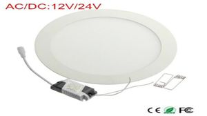 ACDC 12V 24V led downlight 3W 4W 6W 9W 12W 15W 25W led ceiling recessed grid downlight round panel light 9709704