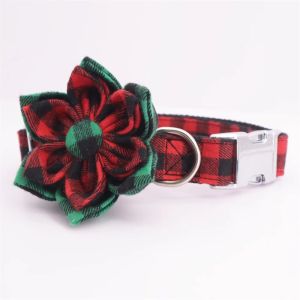 Collars Christmas Dog Collar Wok Calco, Fibbia di metallo Big and Smallcat Collar Accessori per animali domestici