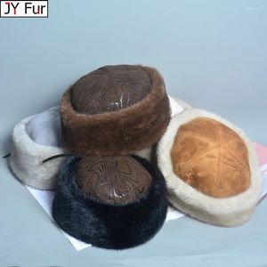 ベレー帽Ushanka Hat False Brand Caps女性のための帽子暖かい冬の豪華なキャップ