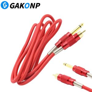 Suprimentos 1PC RCA RCA Tattoo Clip Cable Cable Tattoo Free Welline Line Silicone Copper Wire para Tattoo Machine Power Supply and Acessórios