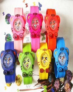 Kids Watches for Girl Boy Cartoon Brid Slap Kids Baby Girl Gary Wrist Watch Silicone Jelly Children Sports Watch8791986