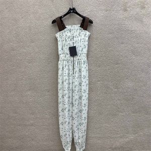 La tuta da donna floreale vagala da design di lusso Sling Playuit Girls Summer Lady Sleeveless Leotard White Stuitsuits