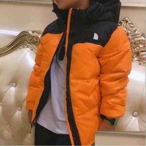 Down Coat Kids Children Nf Designer 2023 Winter Jacket Boys Girls Outdoor Hooded Warm Parka Black Puffer Jackets Letter Print Clothing Ot5Ds