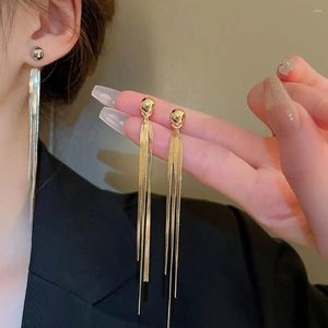Studörhängen mode trend unik design elegant utsökt lång orm bentassel för kvinnor smycken bröllop fest premium gåva