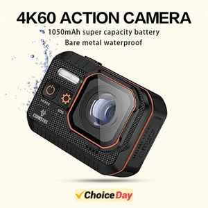 Cerastes Action Camera 4K60FPS مع شاشة التحكم عن بعد المقاومة للماء Recorder Drive Recorder Sports CAM 240407