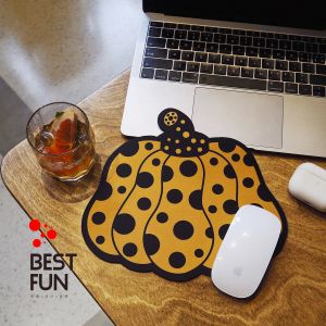 Rests Yayoi Kusama Pumpkin Art Computer Mouse Padding gummibad skrivbord för vattentät kontor Hemdekoration Cup Mat Antislip