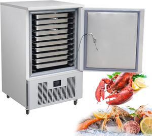 Kolice Fress Shipping 10 Trays Blast Chiller Freezer Chest Blast Freezer, Dumpling Freezer, Batch Freezer For Hard Ice Cream, Chicken, Fish, dessert etc.