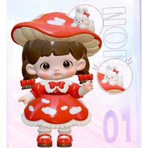 Blind Box Nommi Nomml Little World Series Blind Box Cute Action Figure Kawaii Mystery Box Model Projektant Doll Toys Y240422