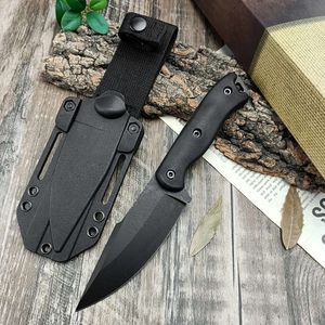 Harpoon Military Tactical Fixed Knife D2 Blade Nylon Glass Fiber Handle with Sheath Outdoor Portable Knives Camping Hunting Tool