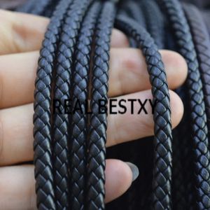 Stränge echt bester Bestxy 5m/Los Superfaser Leder 5mm Lederkabel Schwarz geflochten