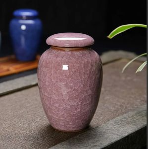 Urns Cremation Dog New Ash Cat Made Ceramics Human Painted Vase Pet Funeral Birer Ashes Hand Urn för kassor urnor